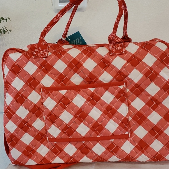 Pioneer Woman Gingham Weekender Travel Bag - Picture 4 of 6